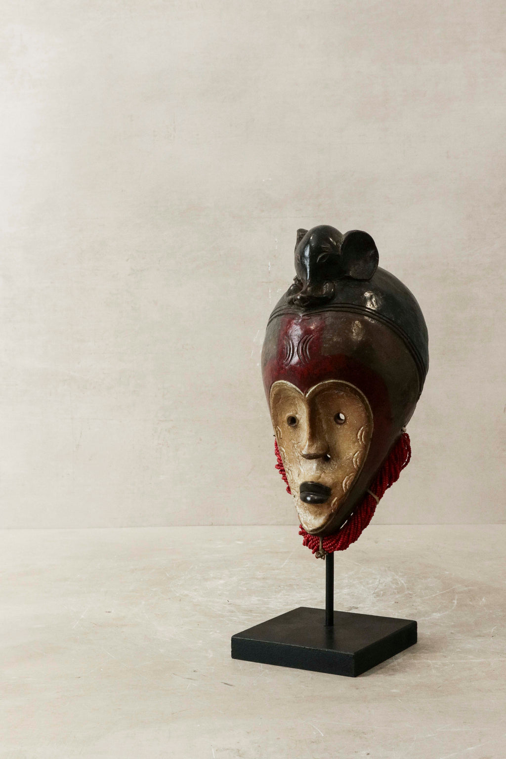 African Raffia Terracotta Mask - Cwt3