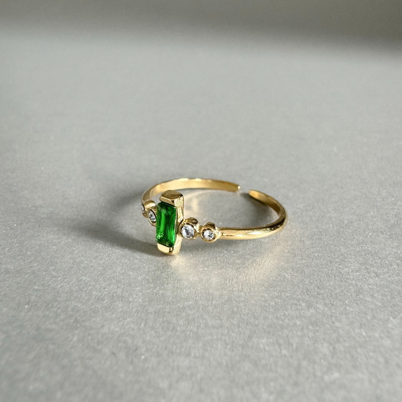 Clarissa Luxe 18k Gold Plated Jewel Ring