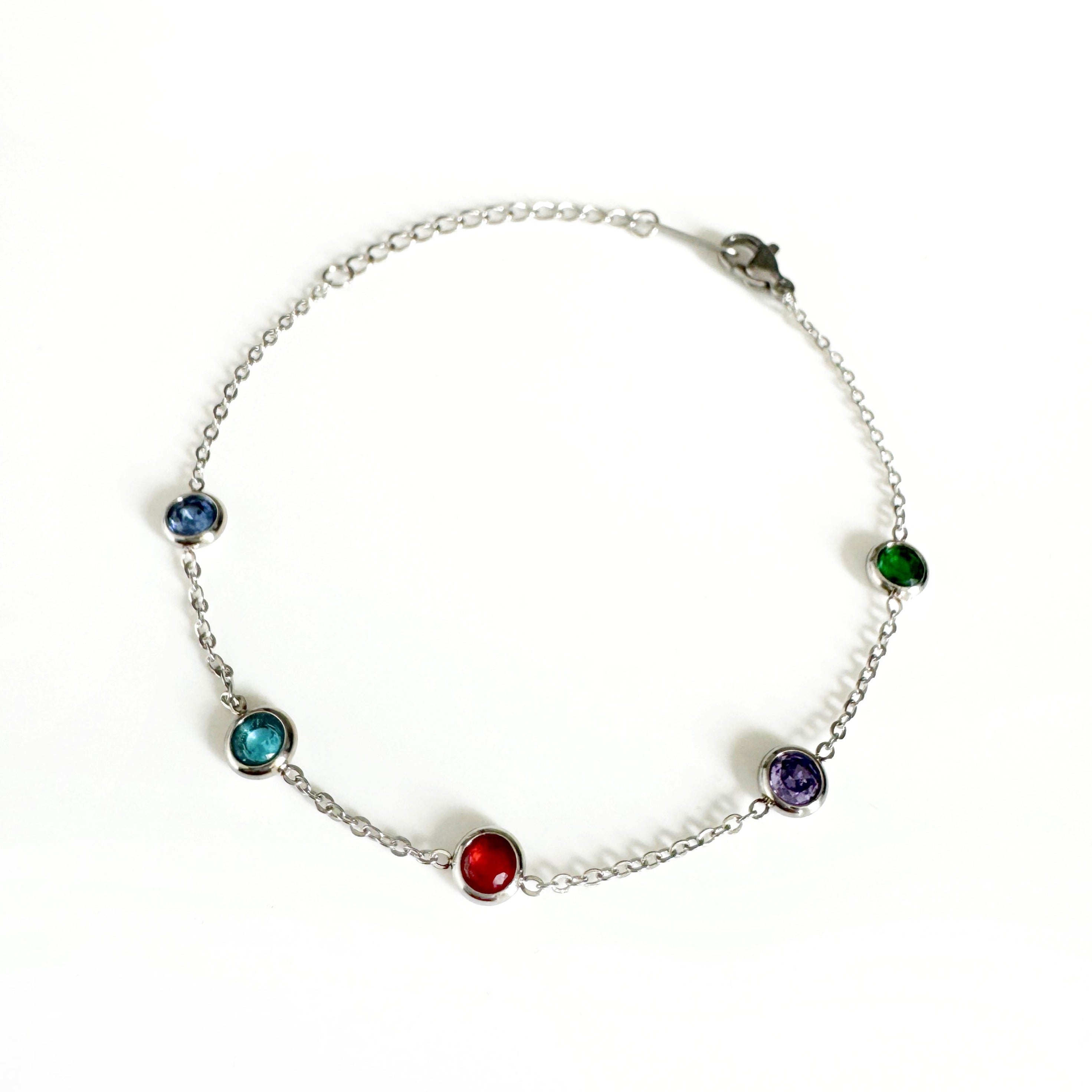 Alex Luxe Silver Tone Jewelled Bracelet