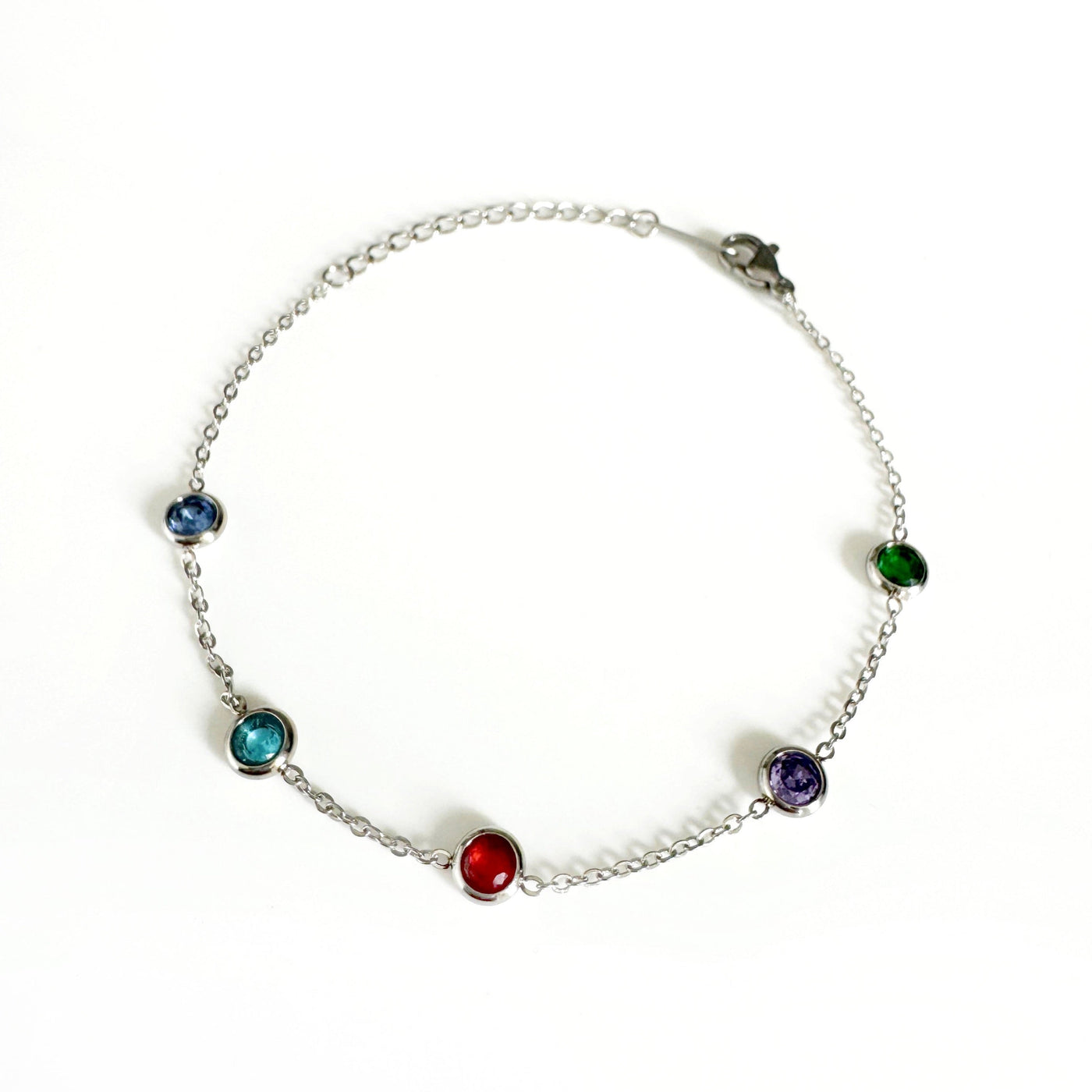 Alex Luxe Silver Tone Jewelled Bracelet