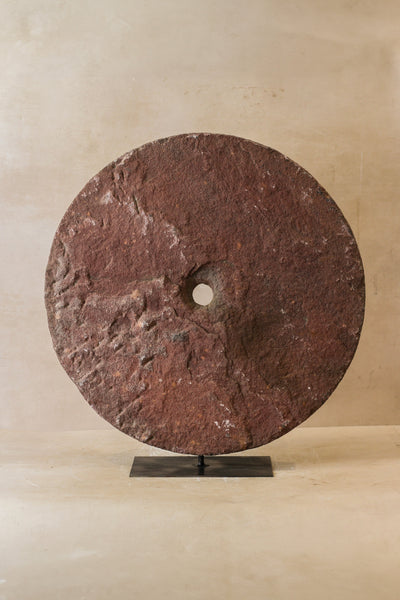Antique Stone Grinding Wheel - 104.1