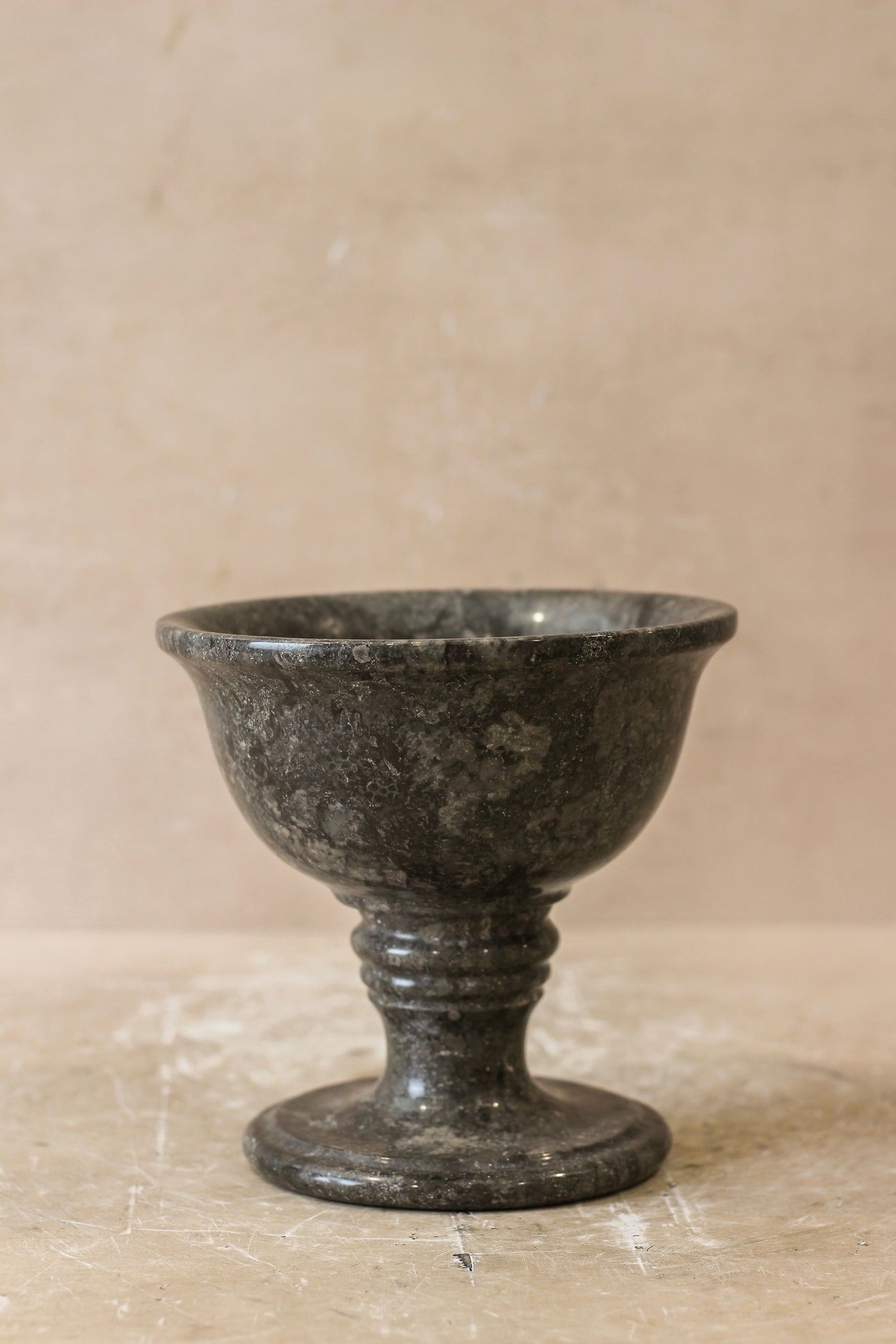 Black Marble Chalice Bowl