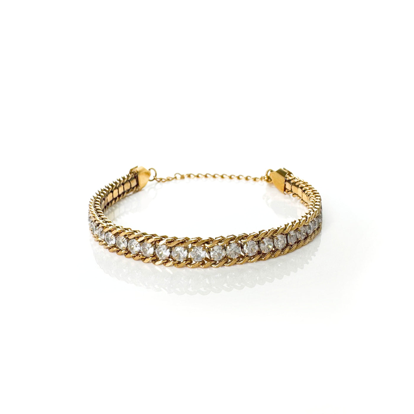 Eleia 18k Gold Plated Jewelled Bracelet