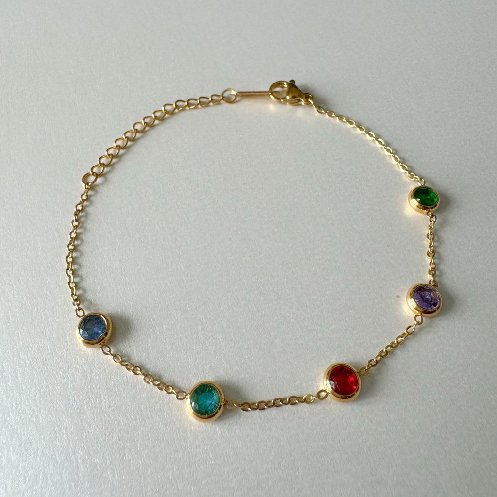 Alex Luxe 18k Gold Plated Jewelled Bracelet