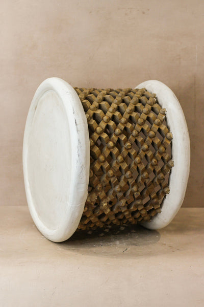 Bamileke Table - White/Natural