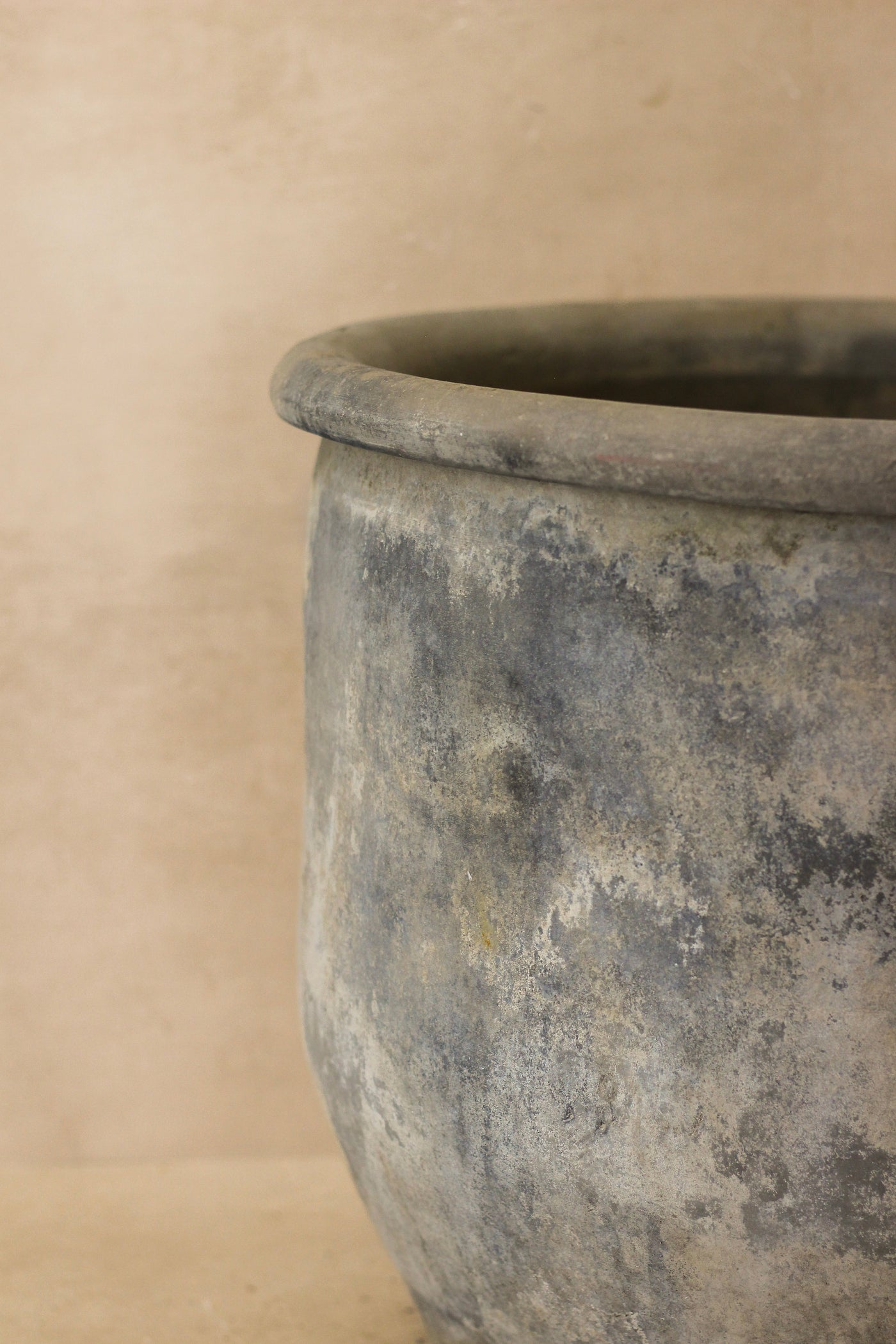 Big Old Grey Asian Pots - L005