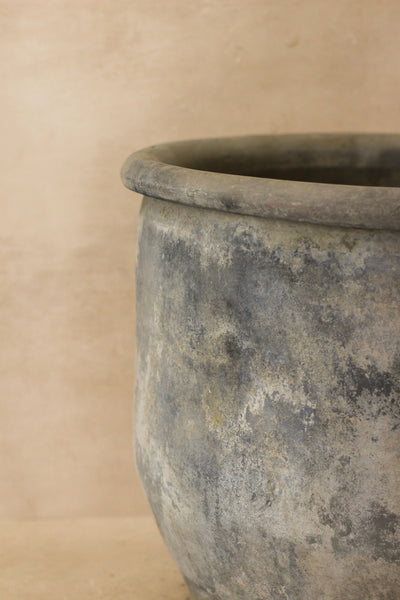 Big Old Grey Asian Pots - L005