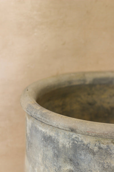 Big Old Grey Asian Pots - L005