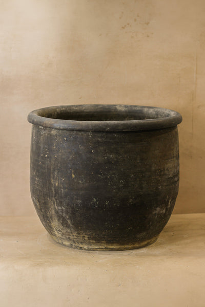 Big Old Grey Asian Pots - L007