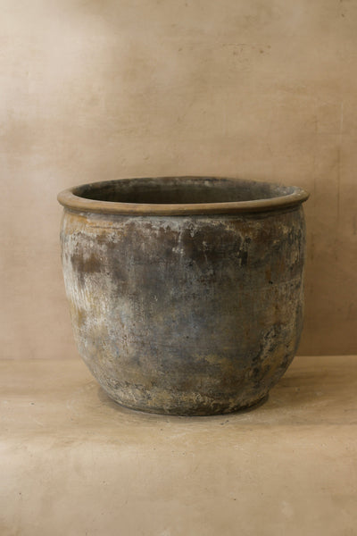 Big Old Grey Asian Pots - L008