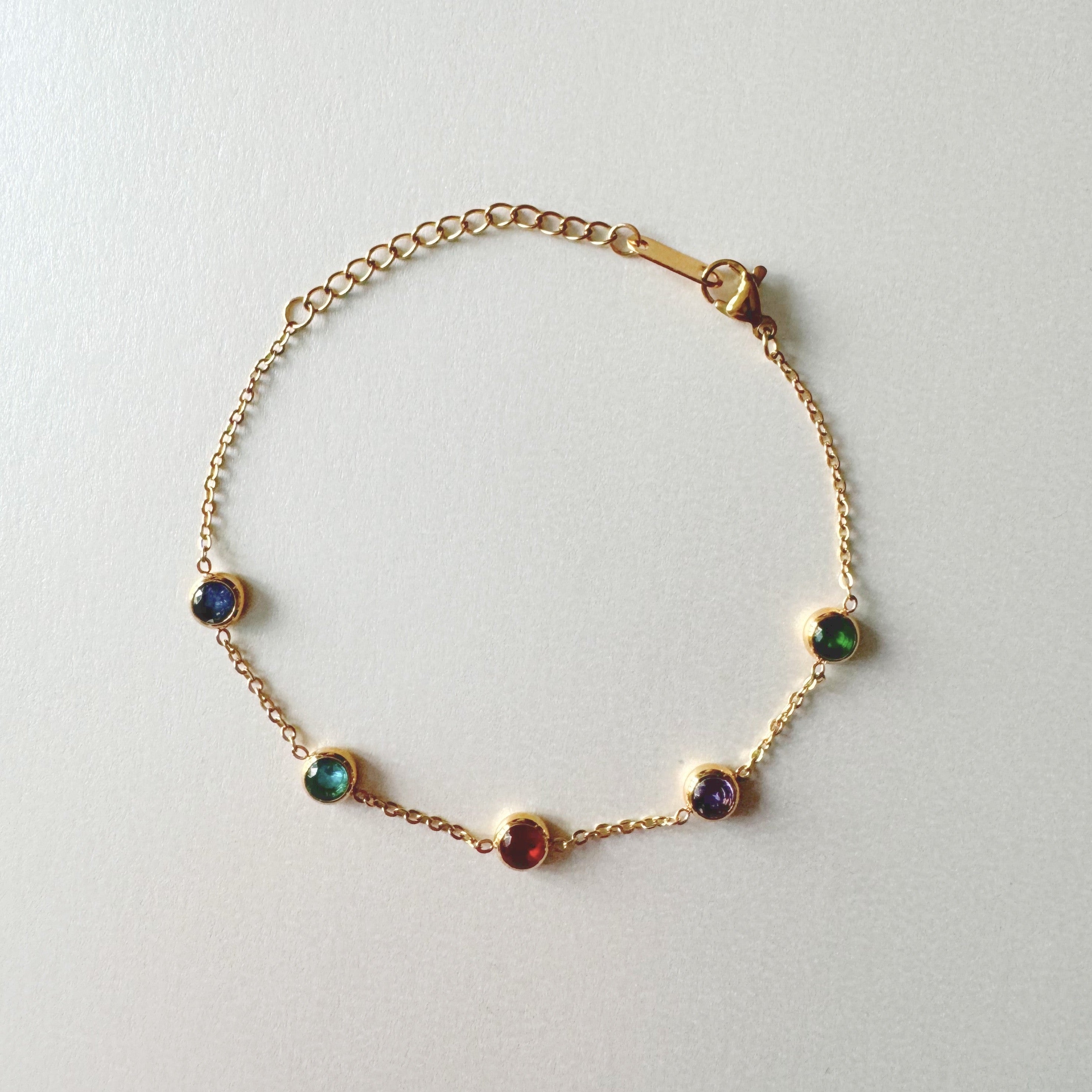 Alex Luxe 18k Gold Plated Jewelled Bracelet