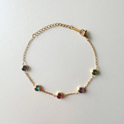 Alex Luxe 18k Gold Plated Jewelled Bracelet