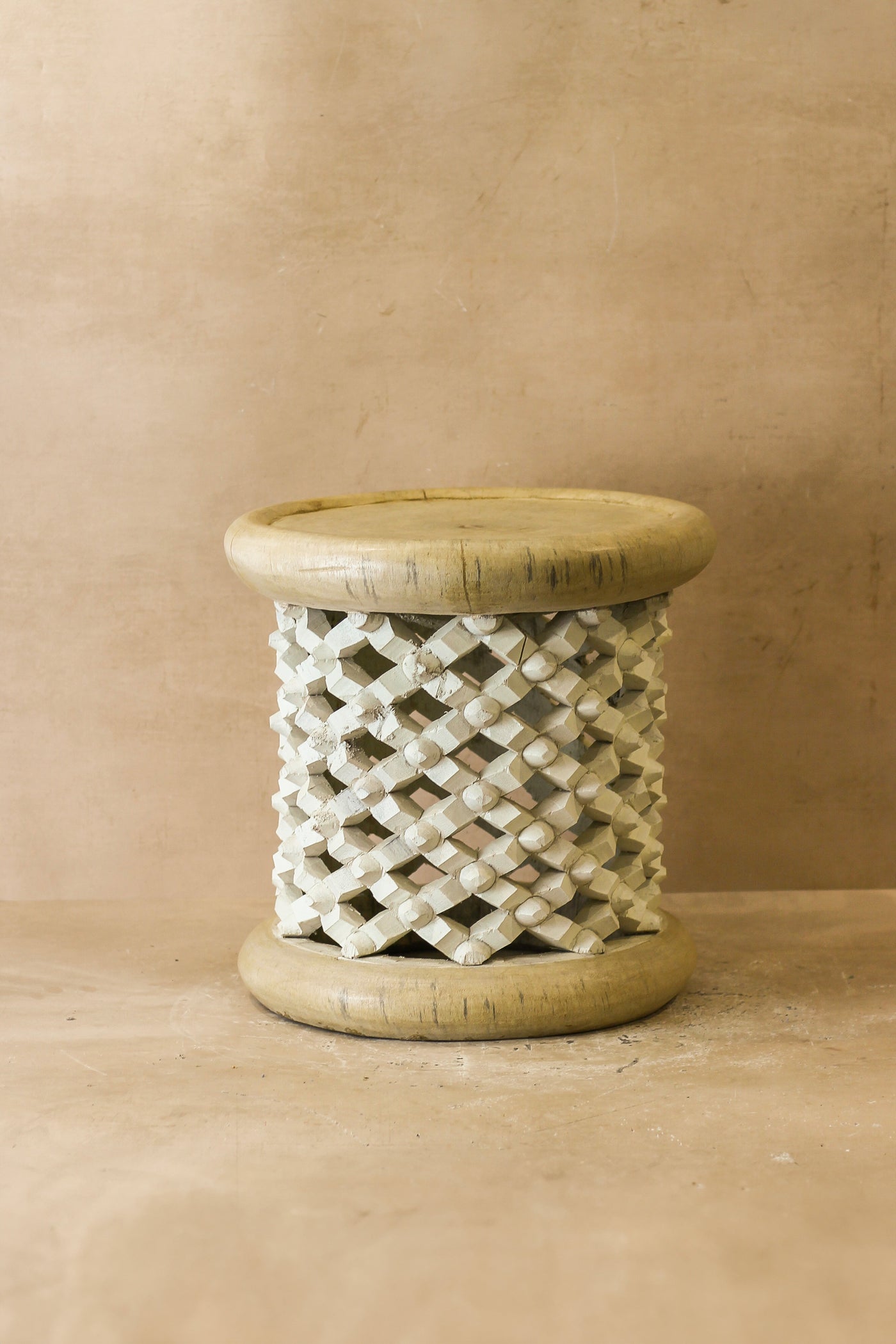Bamileke Table - Natural/White - 123.1