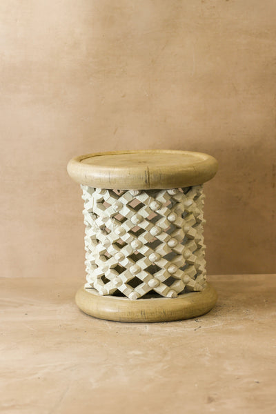 Bamileke Table - Natural/White - 123.1