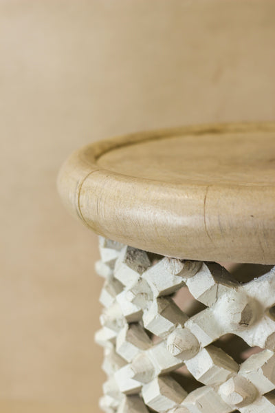 Bamileke Table - Natural/White - 123.1
