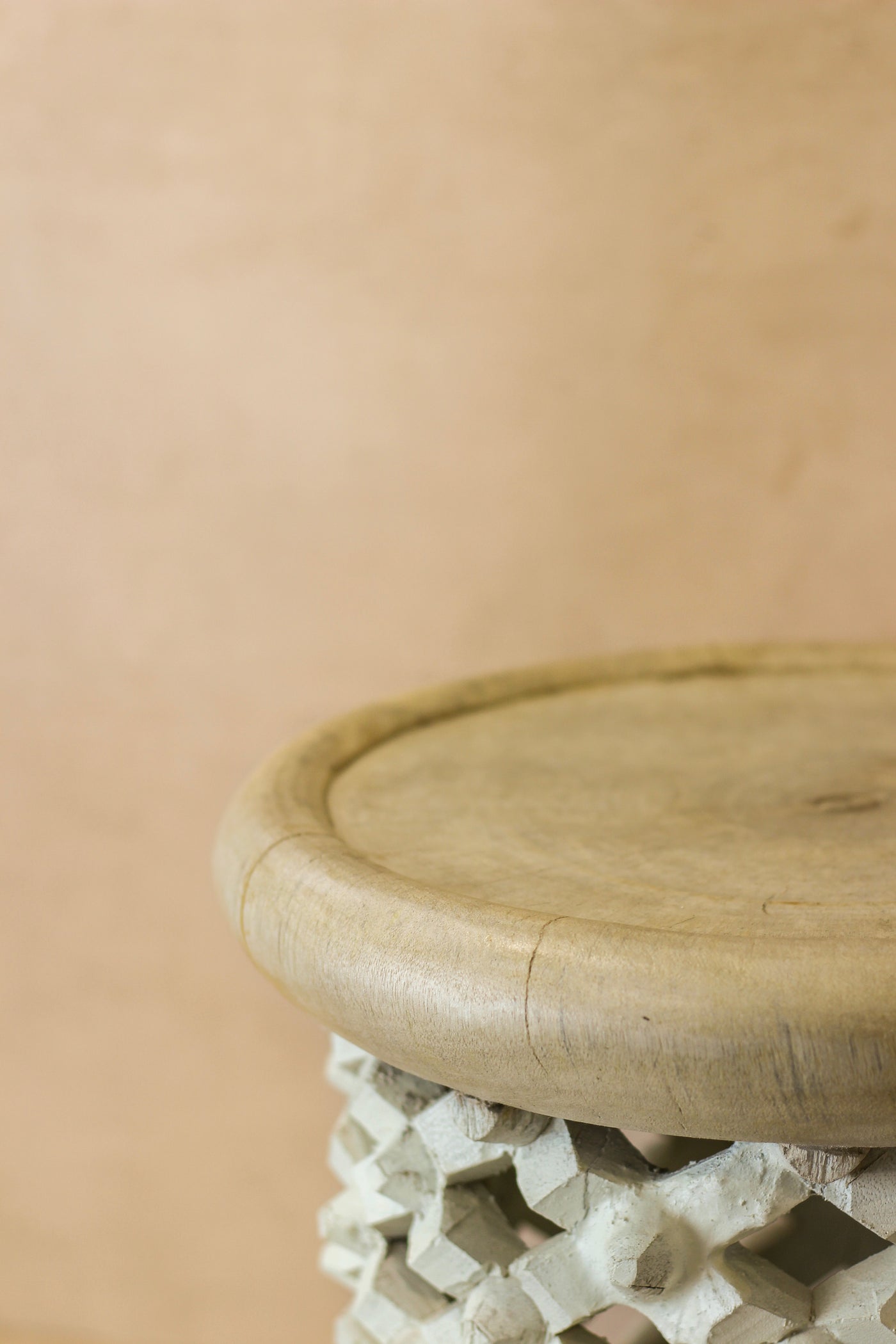 Bamileke Table - Natural/White - 123.1