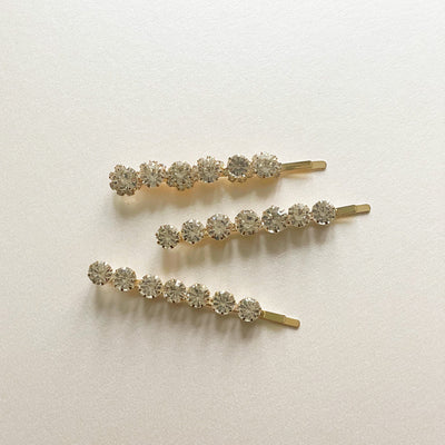 Adalynne  Luxury Gold Jewelled Hair Slide Set