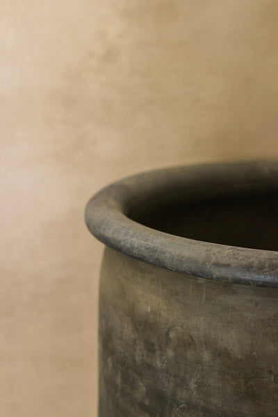 Big Old Grey Asian Pots - L010