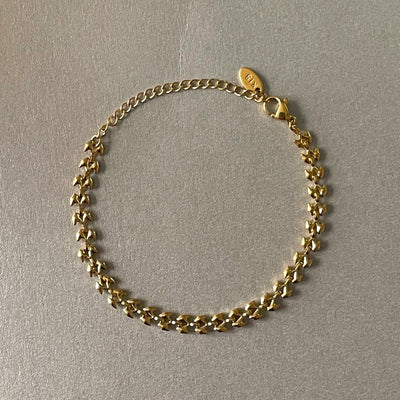 Capri Luxe 18k Gold Plated Textured Bracelet