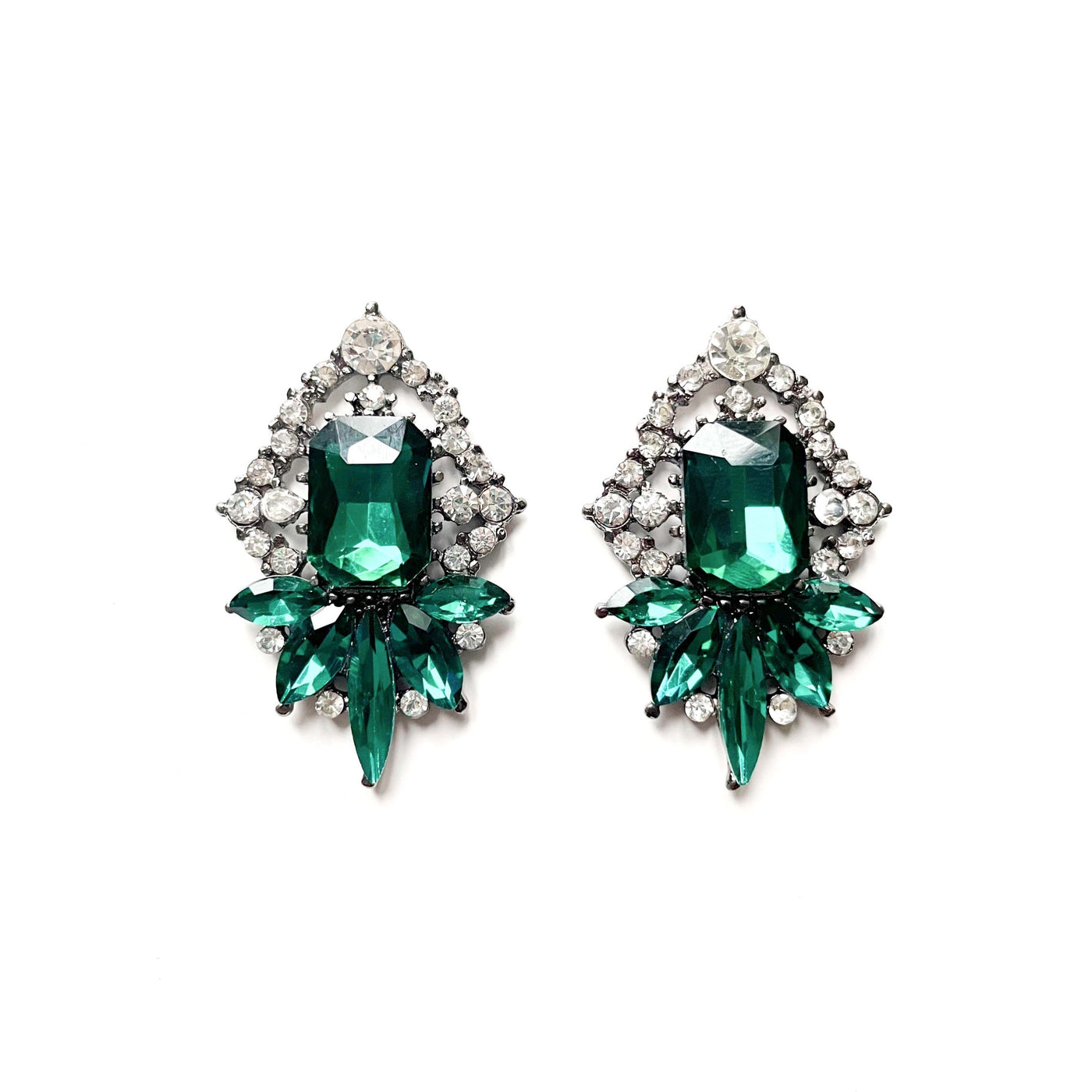 Bellatrix Rhinestone Cluster Earrings