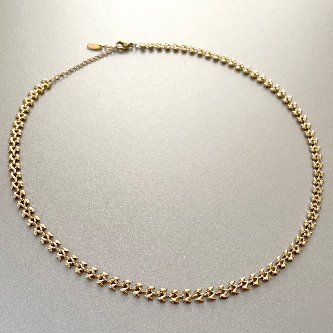 Capri Luxe 18k Gold Plated Textured Chain