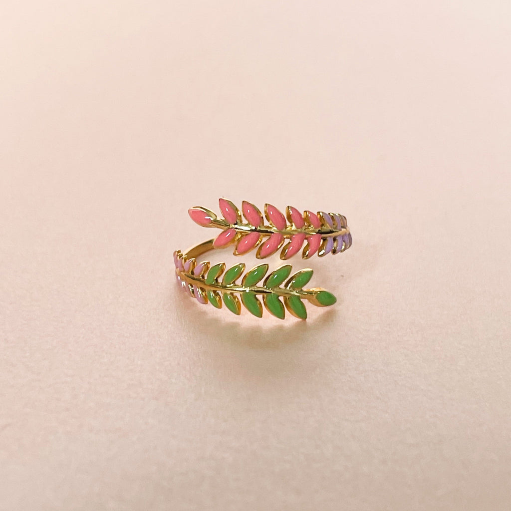 Angel Luxe 18k Gold Plated Wreath Ring