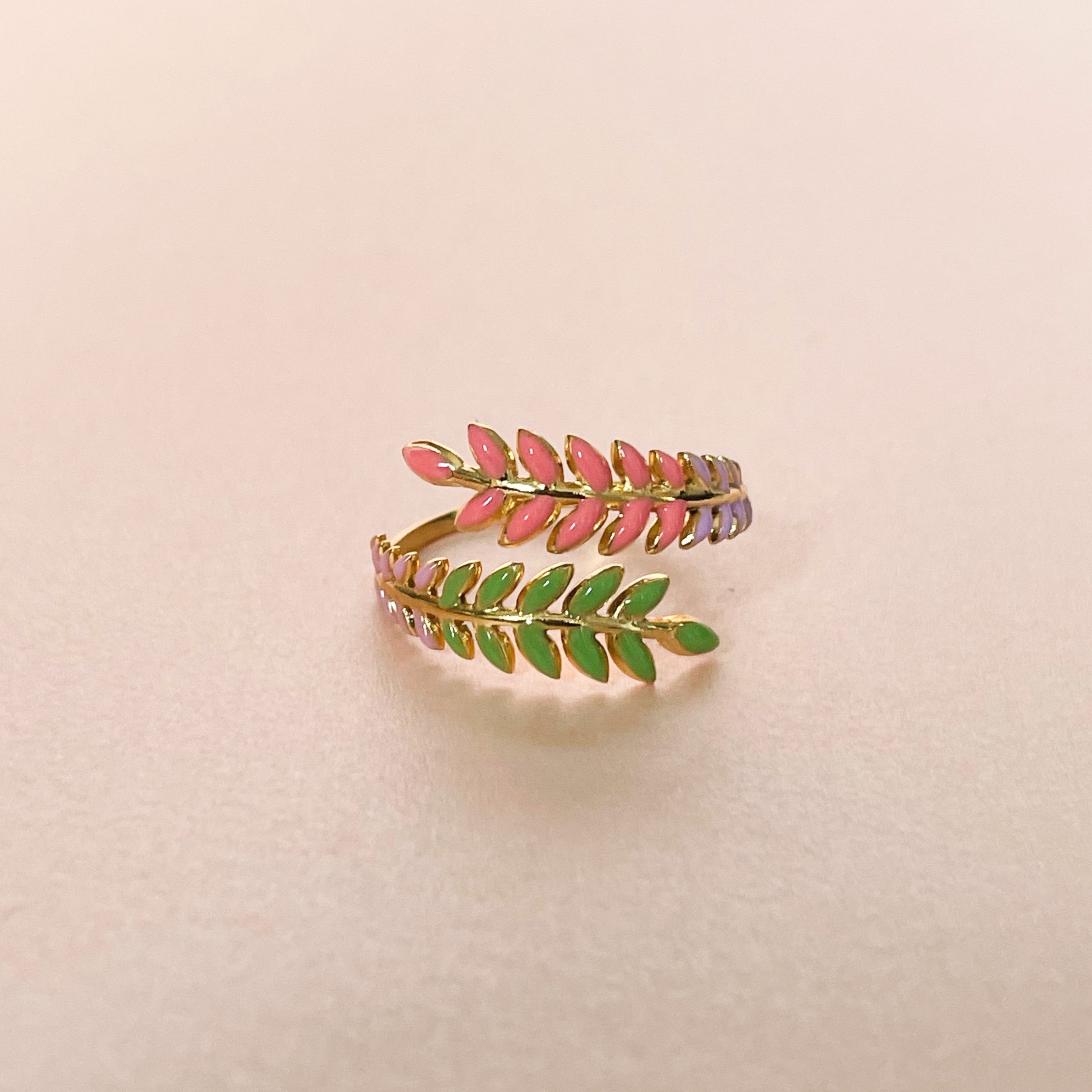 Angel Luxe 18k Gold Plated Wreath Ring