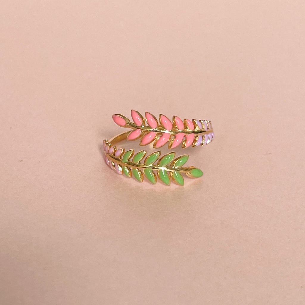 Angel Luxe 18k Gold Plated Wreath Ring