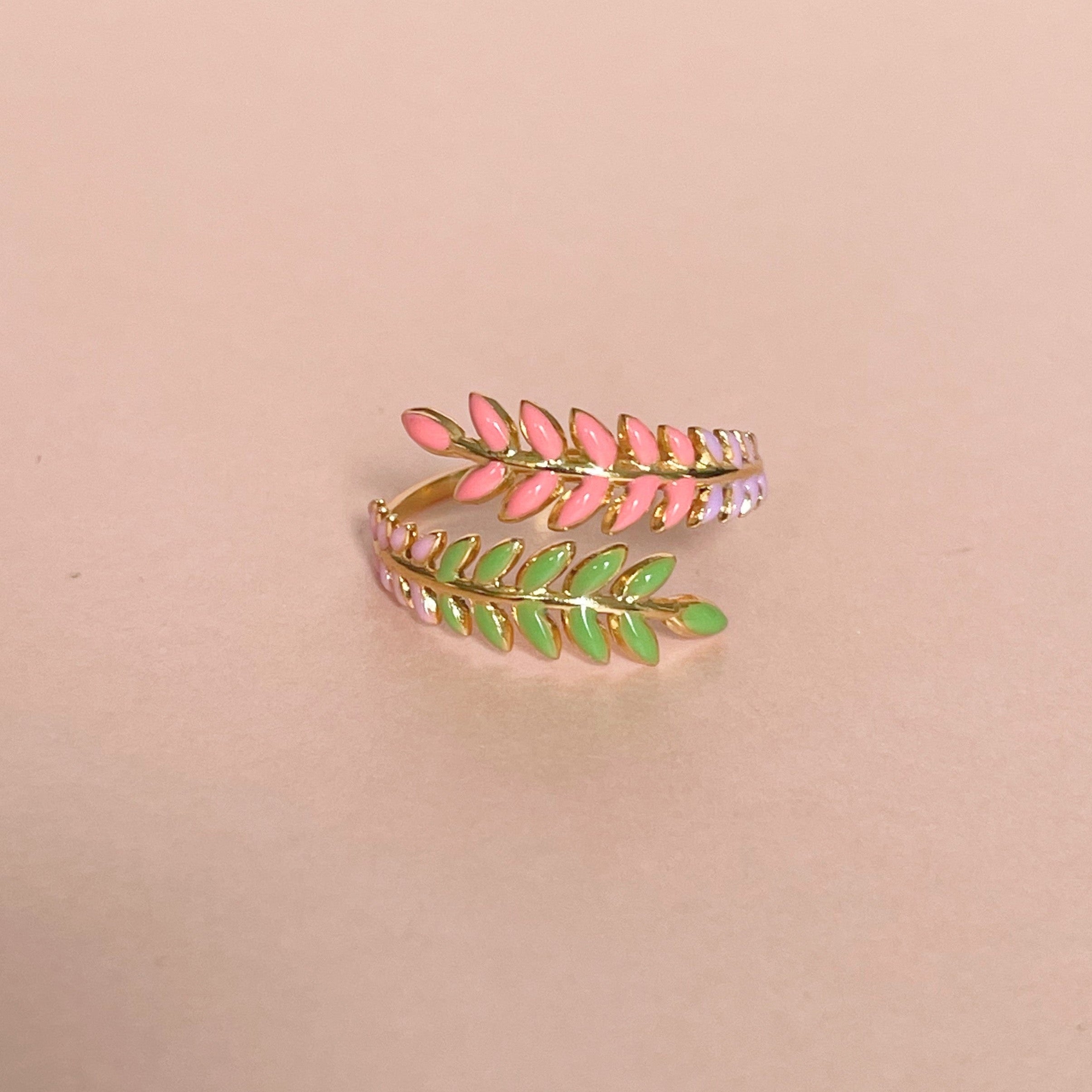 Angel Luxe 18k Gold Plated Wreath Ring