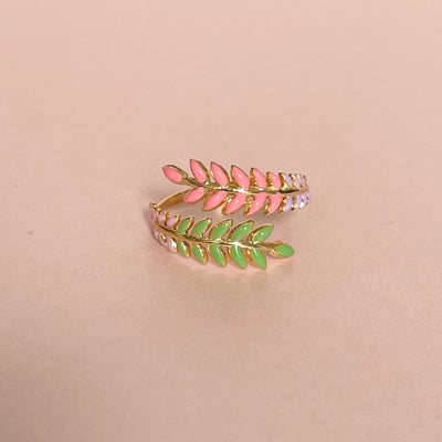 Angel Luxe 18k Gold Plated Wreath Ring