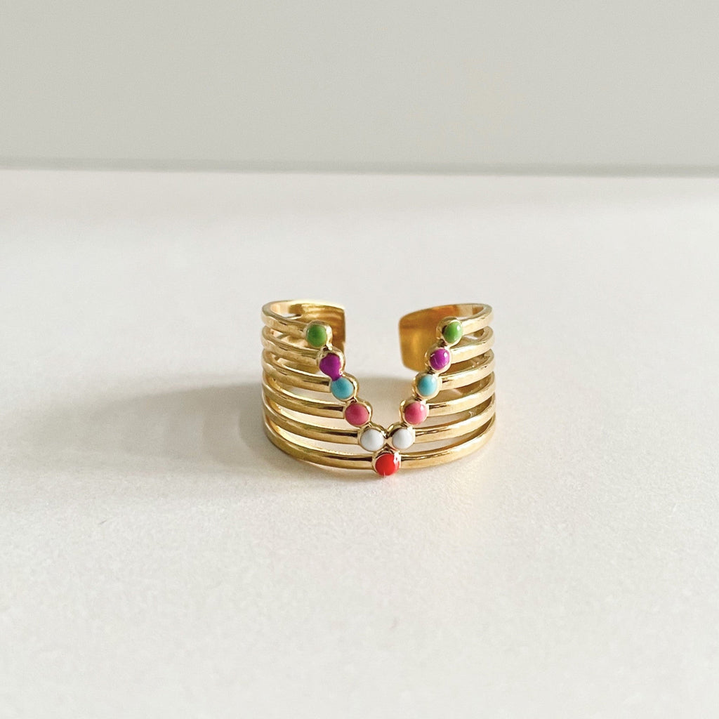 Amaya Luxe 18k Gold Plated Ring