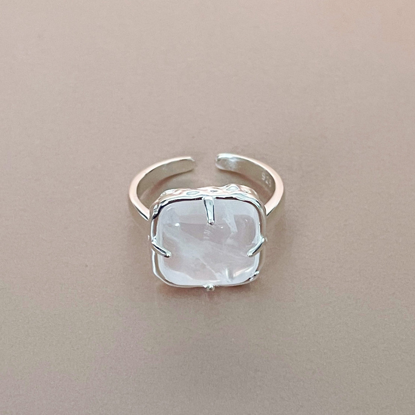 Chiara Silver Tone Cocktail Ring