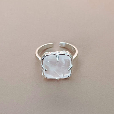 Chiara Silver Tone Cocktail Ring