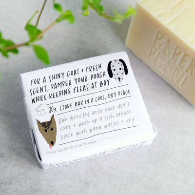 Dog Shampoo Bar - 100% Natural, Vegan & Palm oil-free Shampoo Bar for Dogs