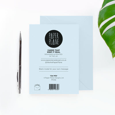 Don't Cry Over Spilt Oat Milk Card