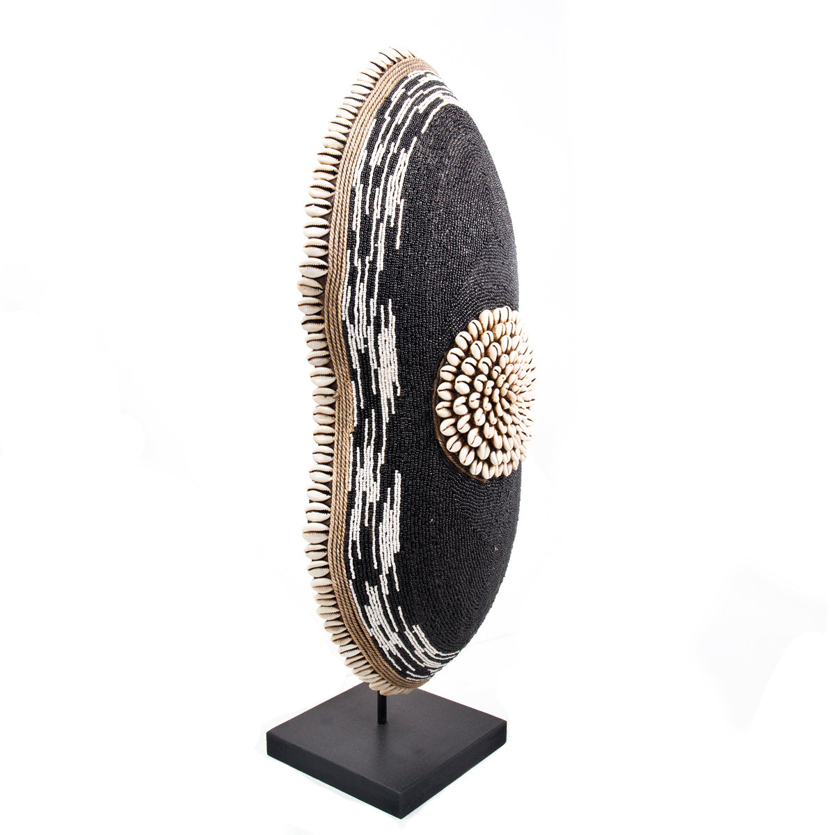 Cameroon Beaded Shield - Oblong -  17A