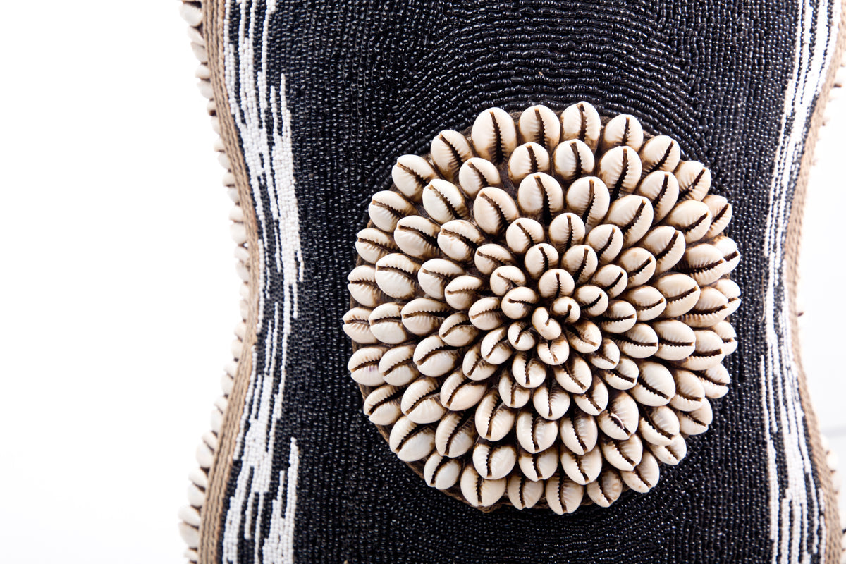 Cameroon Beaded Shield - Oblong -  17A