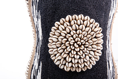 Cameroon Beaded Shield - Oblong -  17A