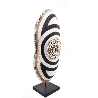 Cameroon Beaded Shield - Oblong -  17B