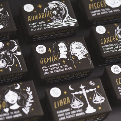Aquarius Star Sign Zodiac Bar - Natural and Vegan Horoscope Soap