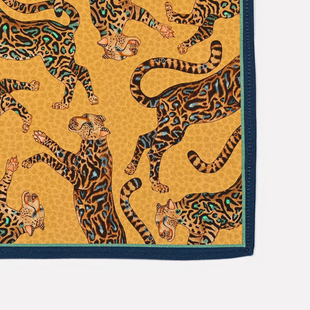 Ardmore - Cheetah King Napkins Gold (pair)