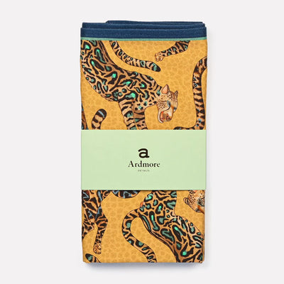 Ardmore - Cheetah King Napkins Gold (pair)