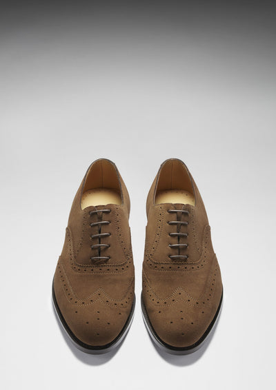 Brown Suede Brogues, Welted Leather Sole