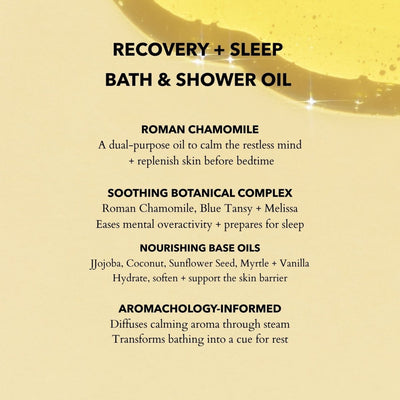 Calming Bath & Shower Oil with Roman Chamomile – Sleep & Stress Relief
