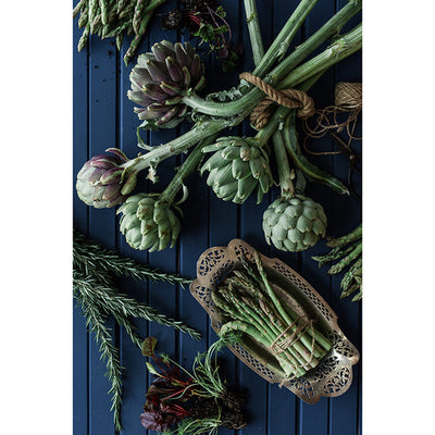 Artichoke & Asparagus Cotton Tea Towel