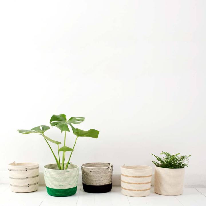 Cylinder Basket Greenery