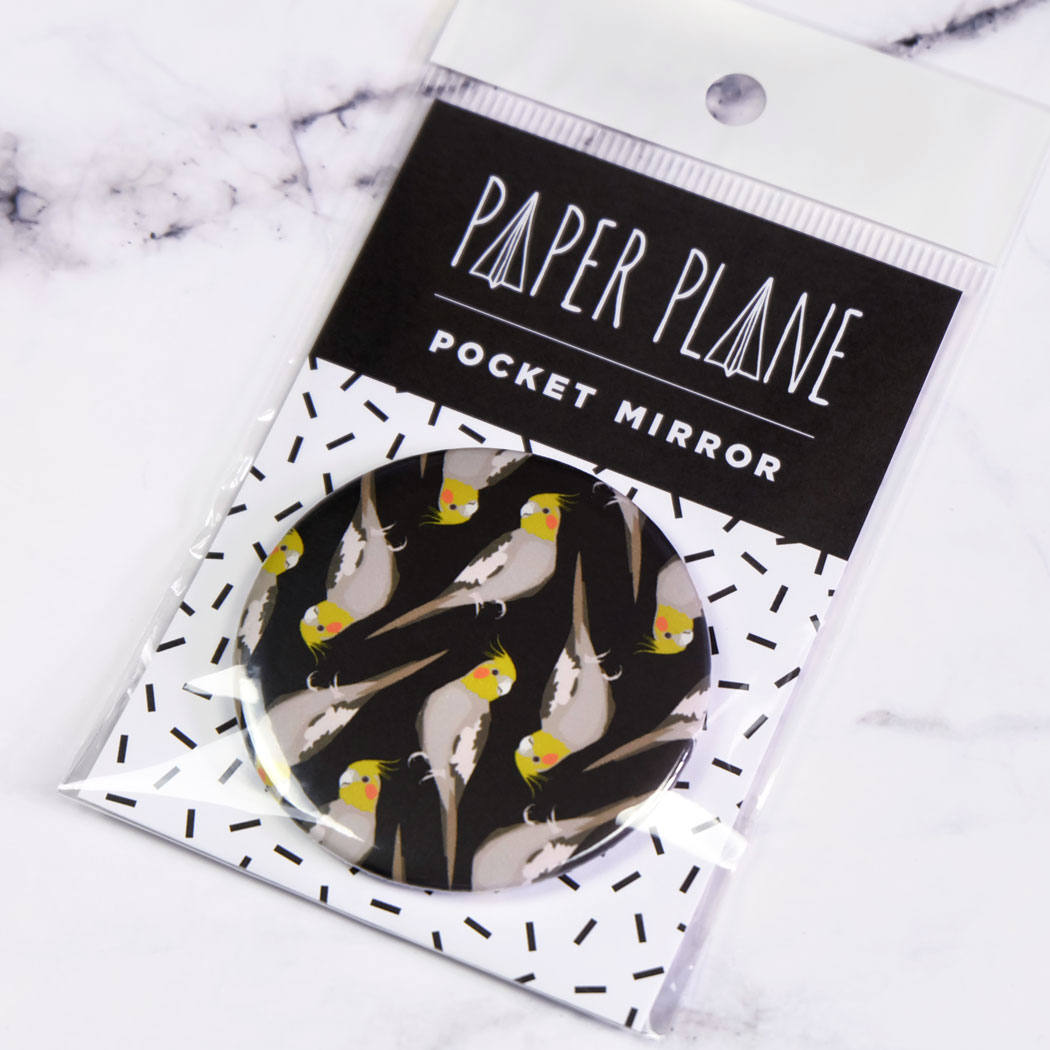 Cockatiel Pocket Mirror/Badge/Bottle Opener
