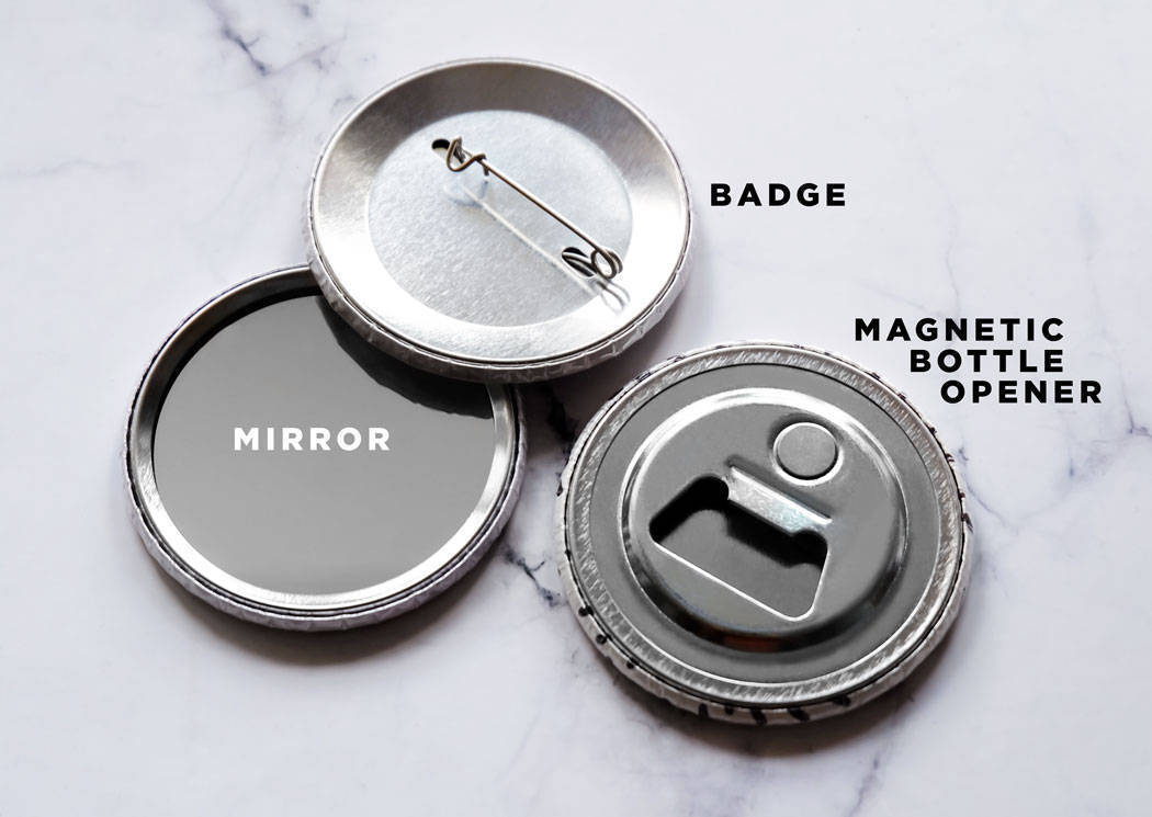 Crying Off My Make-up, Again Pocket Mirror/Badge/Bottle Opener