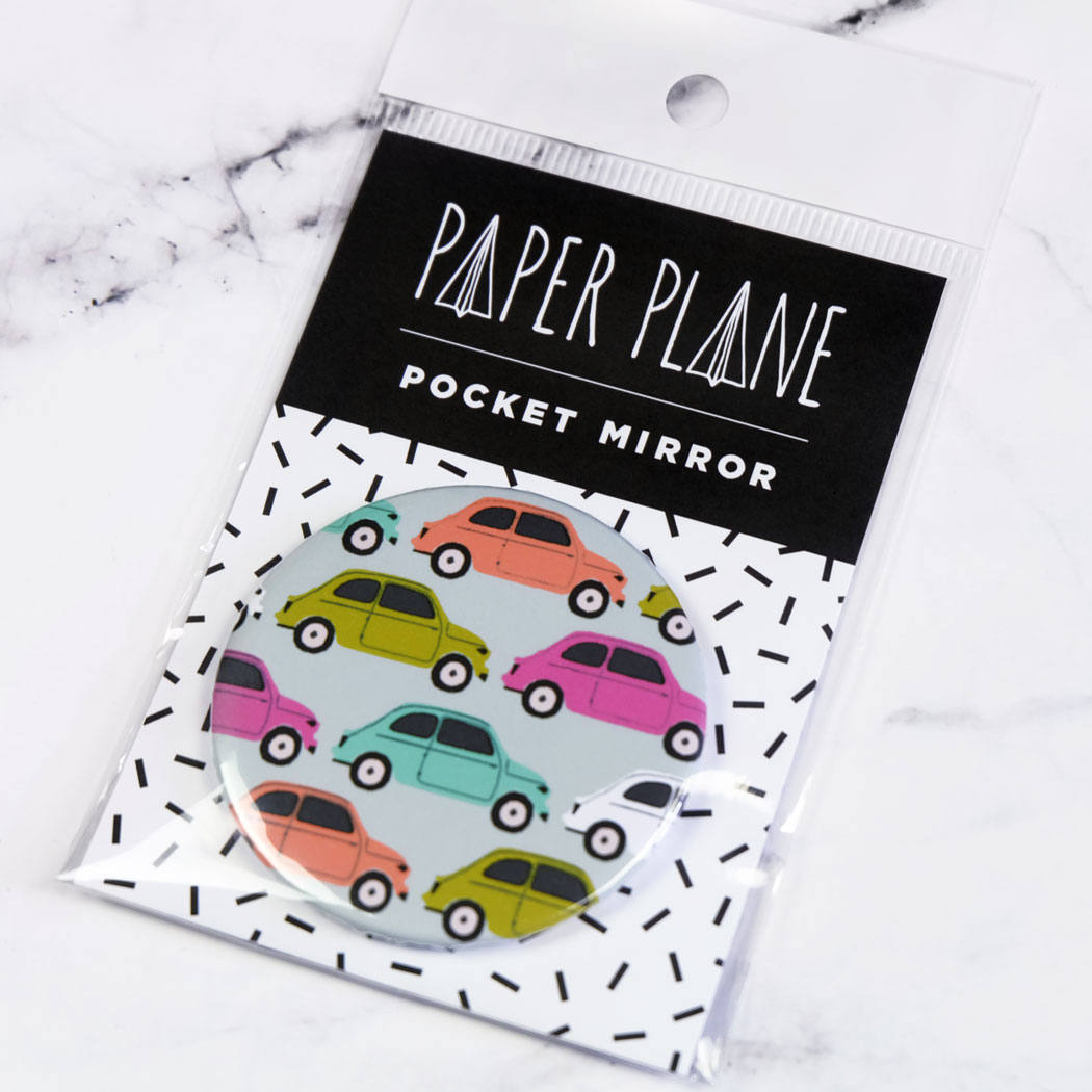 Classic Car Pocket Mirror/Badge/Bottle Opener