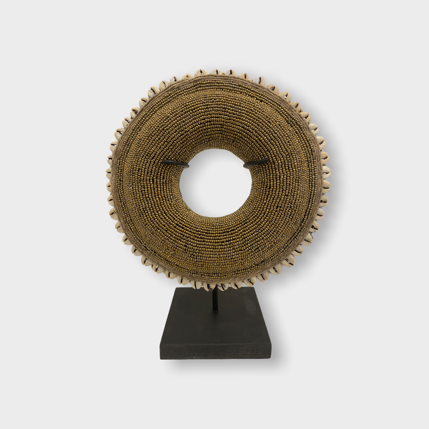 Cameroon beaded bracelet - (88.3) Gold